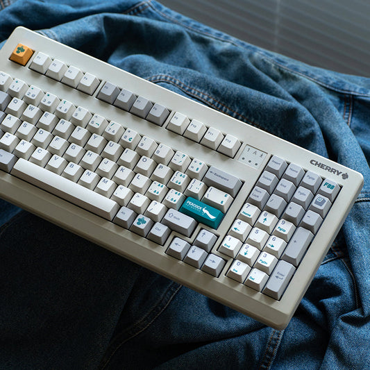 FBB Peacock Cherry Profile PBT Retro Keycaps Set