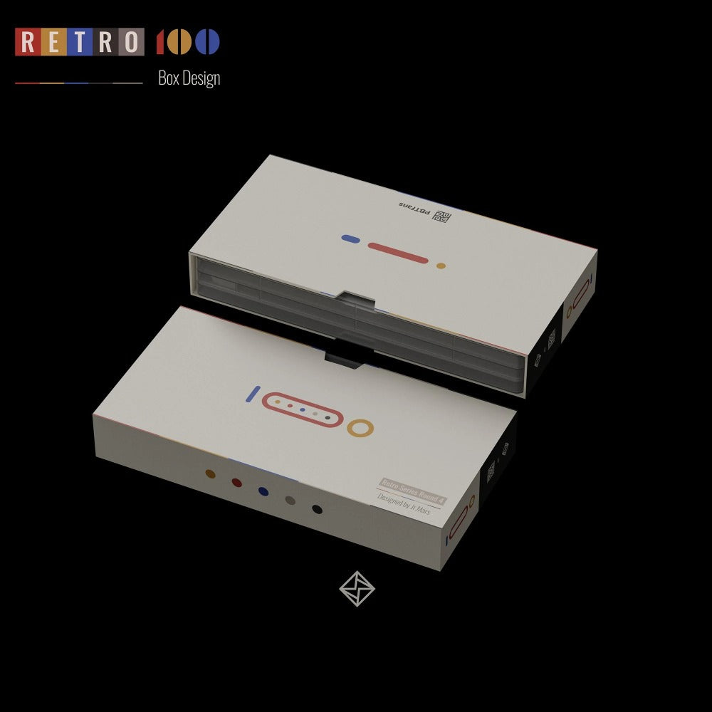 KBDfans PBTfans Retro100 Cherry Profile Keycap Set