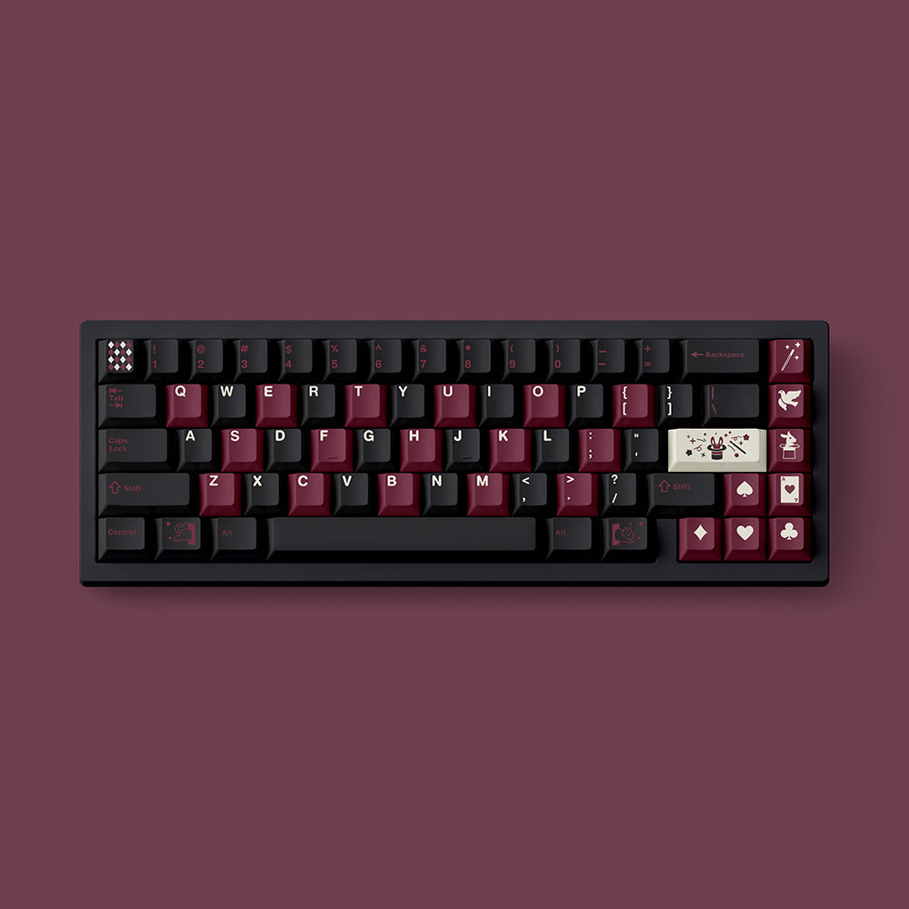 FBB Magic Cherry Profile PBT Keycaps Set