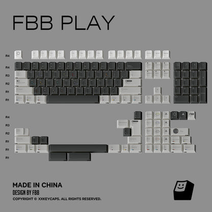 FBB Play Minimalist Style Cherry Profile PBT Keycaps Set