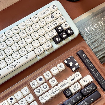 Soulcat Cow MOA Profile Keycap Set