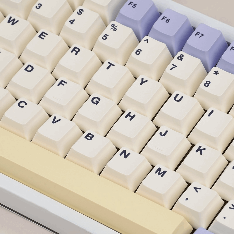 EnjoyPBT 157 Keys Simple Purple Dye-Subbed Cherry Profile Keycap Set - IPOPULARSHOP