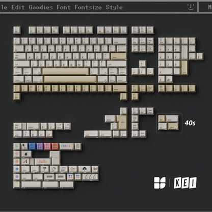Keyboard Science Mac Color Cherry Profile ABS/PBT Keycaps Set