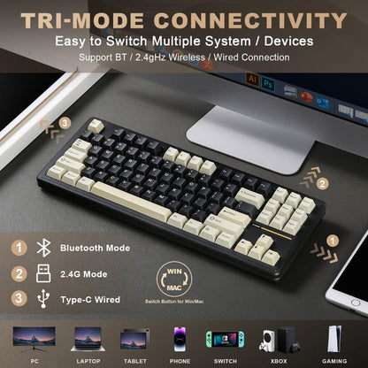 YUNZII YZ87 Gasket Gaming Mechanical Keyboard