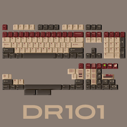 FBB DR101 Retro PBT Cherry Profile Keycaps Set