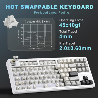 YUNZII YZ87 Gasket Gaming Mechanical Keyboard