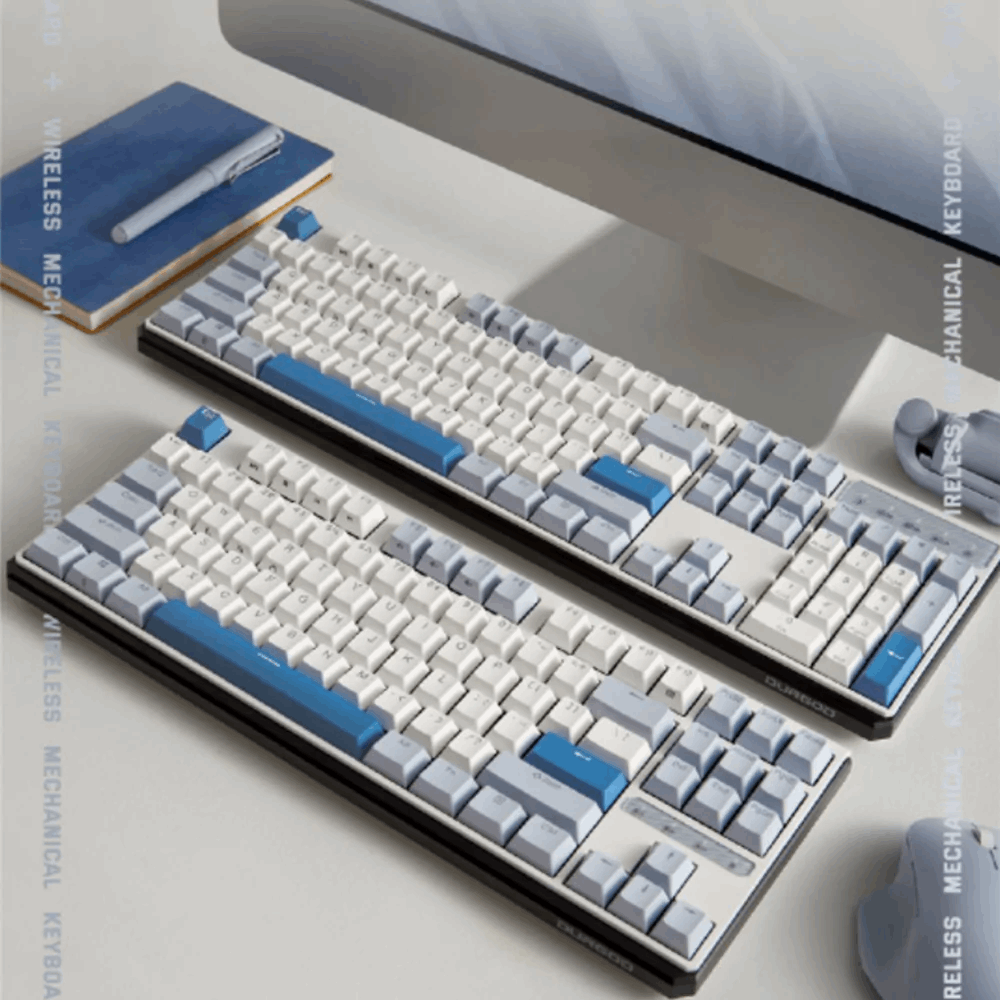 DURGOD K610W/K620W Hot-swap Three Modes Mechanical Keyboard - IPOPULARSHOP