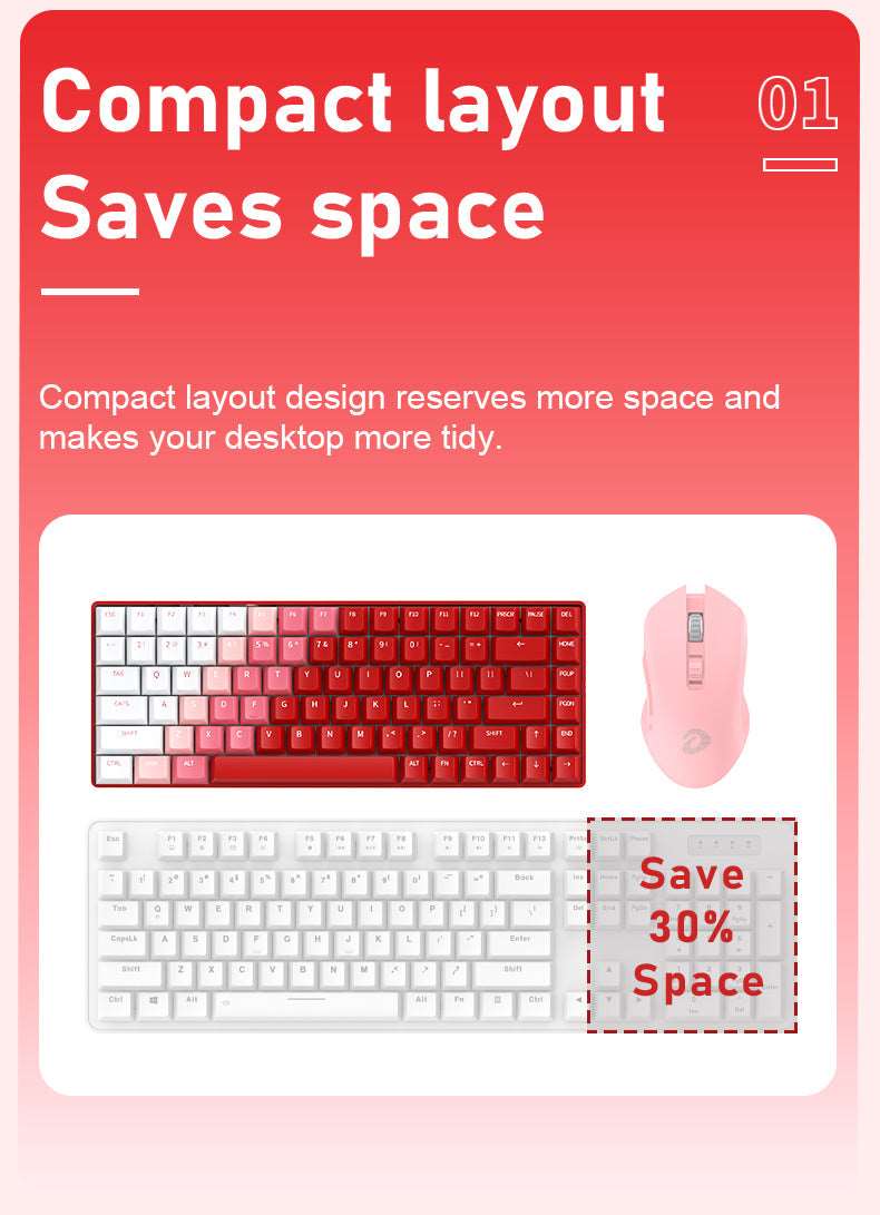 Dareu A84 3-mode Connection Customized Mechanical Keyboard with Hot Swappable Switch - IPOPULARSHOP