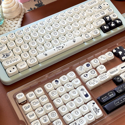 Soulcat Cow MOA Profile Keycap Set