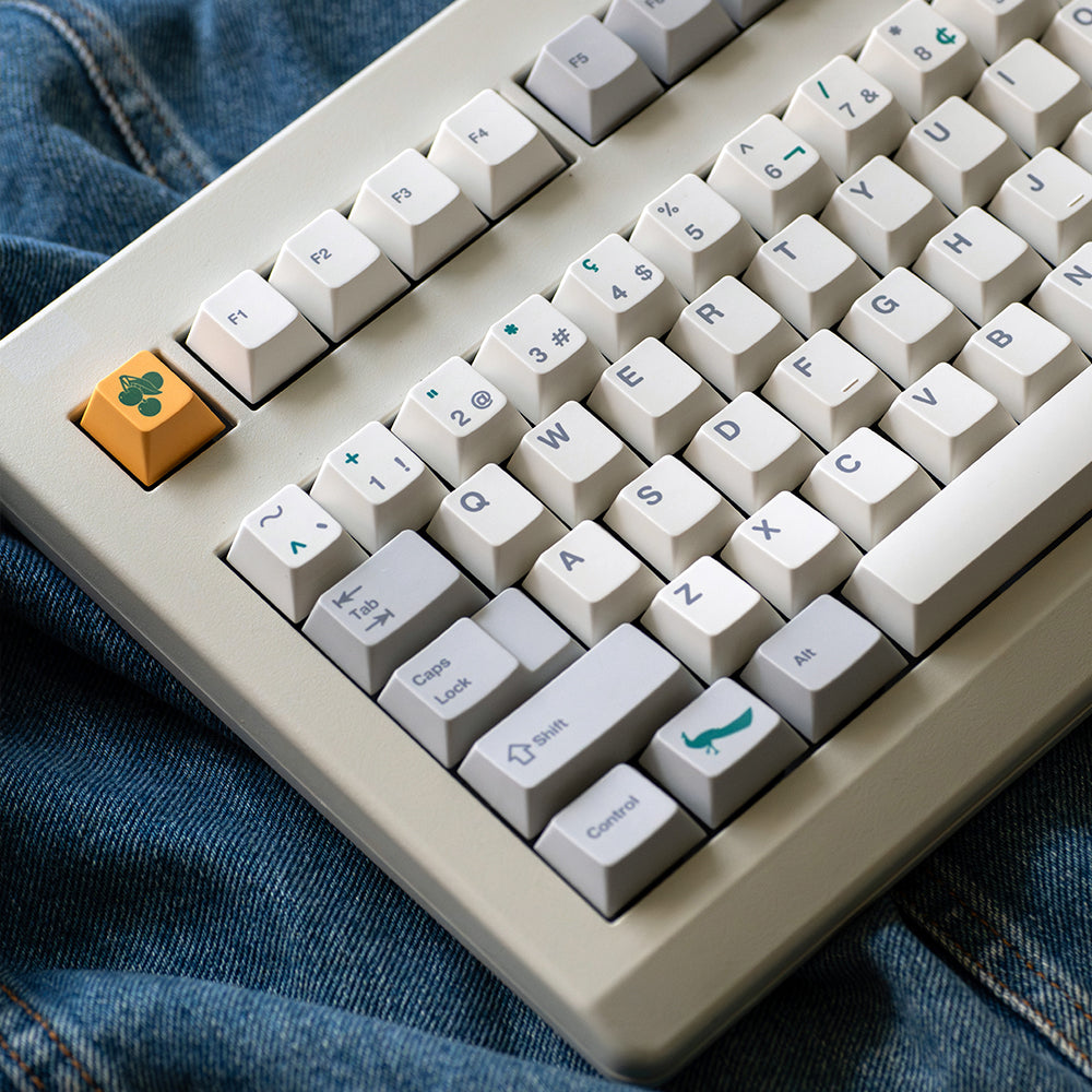 FBB Peacock Cherry Profile PBT Retro Keycaps Set