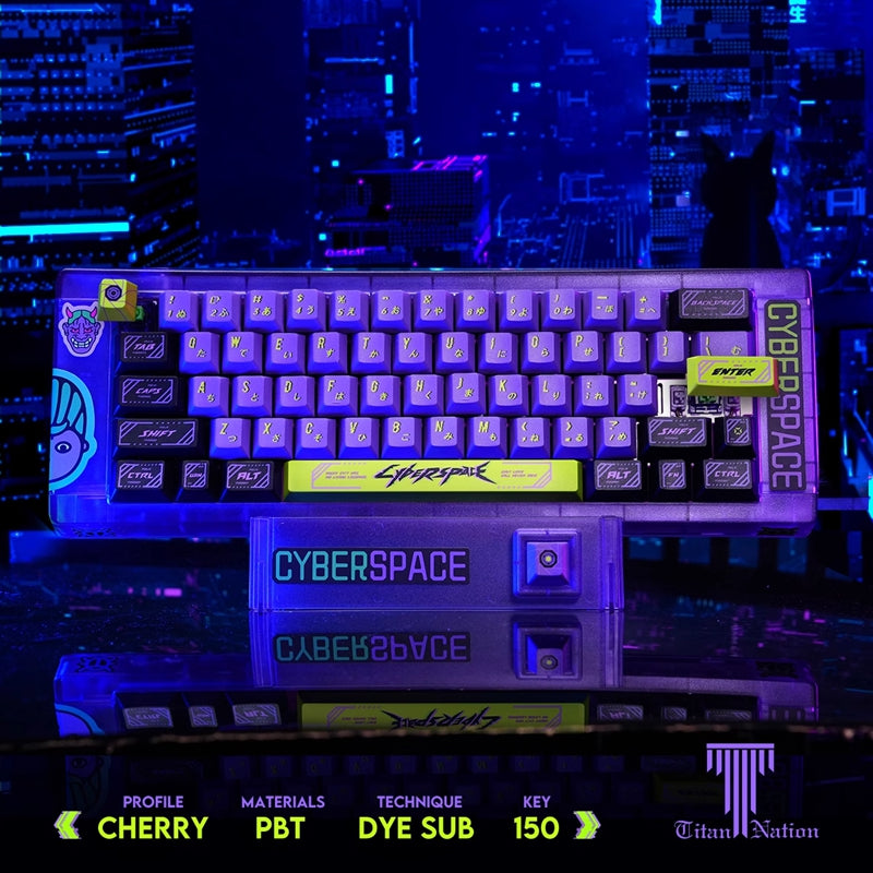 Titan Nation CYBERSPACE Cherry Profile Keycaps