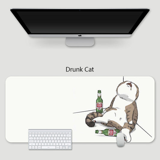 YUNZII KEYNOVO Black Cat Desk Mat / Mouse Pad