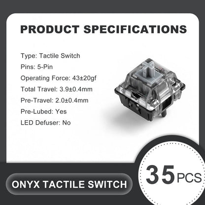 YUNZII Onyx Tactile Clicky Mechanical Switch