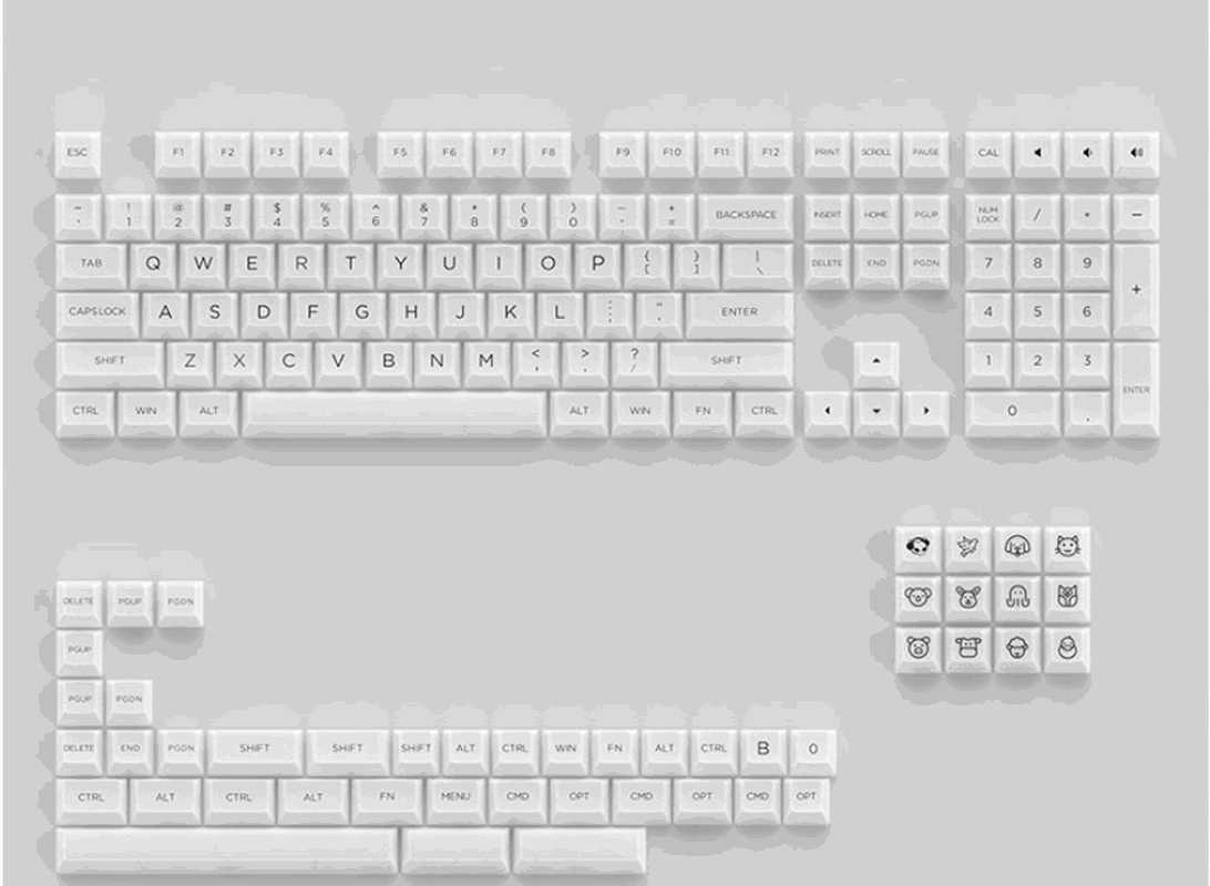 AKKO Transparent  ASA 155 Keycaps - IPOPULARSHOP