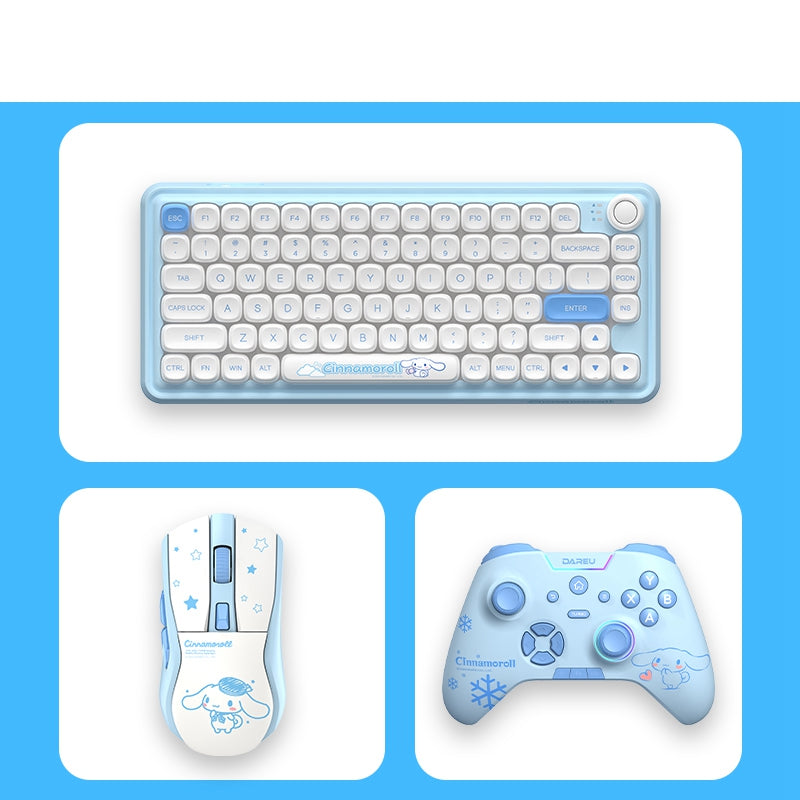 DAREU Z82 Cinnamoroll Mechanical Keyboard Combo - IPOPULARSHOP