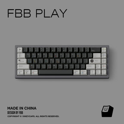 FBB Play Minimalist Style Cherry Profile PBT Keycaps Set