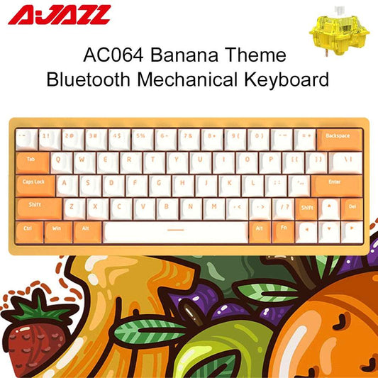 AJAZZ AC064 Wireless 64 Keys Mechanical Keyboard - IPOPULARSHOP
