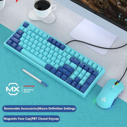 AJAZZ B16 96Keys Mechanical Gaming Keyboard with Mouse - IPOPULARSHOP
