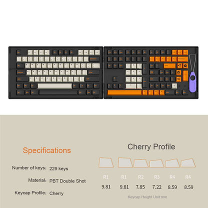 AKKO Carbon Retro ASA Profile/Cherry Profile Keycaps Set - IPOPULARSHOP