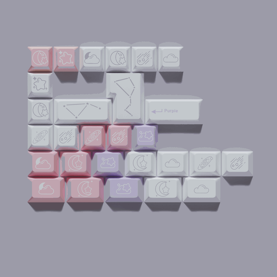 KBDfans ePBT Dreamscape Keycaps - Thumbnail 4