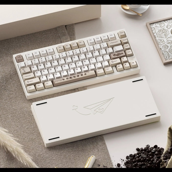 WEIKAV D75 Paper Plane Aluminum Alloy Mechanical Keyboard