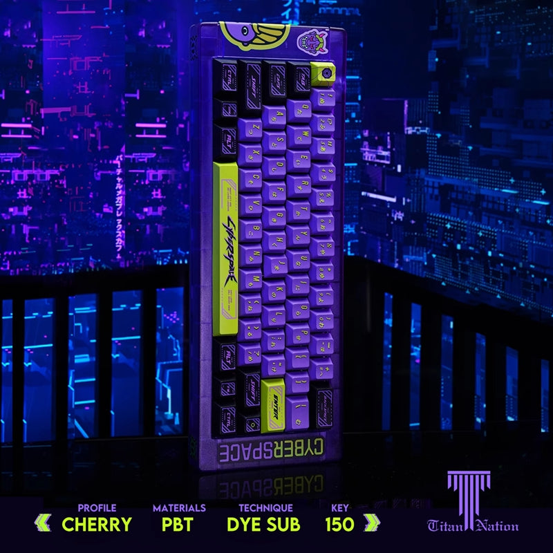 Titan Nation CYBERSPACE Cherry Profile Keycaps