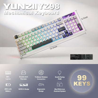 YUNZII YZ98 Gaming Mechanical Keyboard