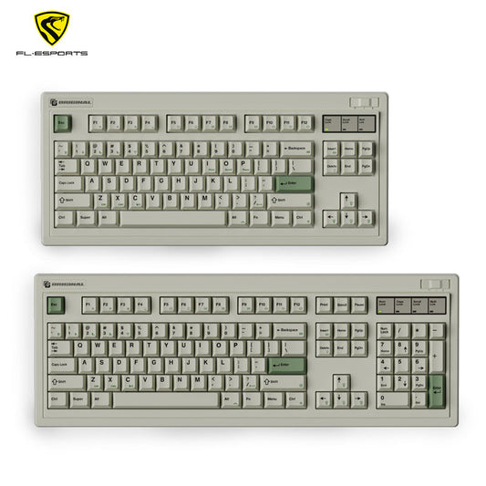 FL·ESPORTS OG87/OG104 Retro Mechanical Keyboard