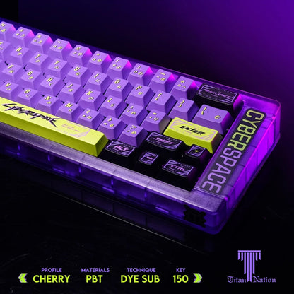 Titan Nation CYBERSPACE Cherry Profile Keycaps