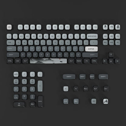 PIIFOX Splashing Ink Landscape ASA Profile Keycaps