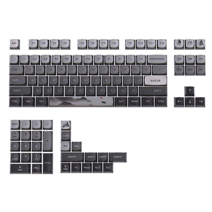 PIIFOX Splashing Ink Landscape ASA Profile Keycaps