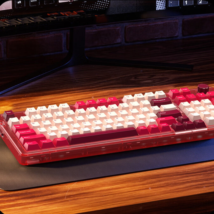 JAMESDONKEY RS6 Transparent Hot-swap Mechanical Keyboard - IPOPULARSHOP
