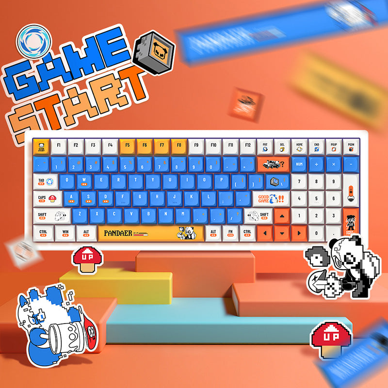 PANDAER GAME START Bear's Paw Keycaps - IPOPULARSHOP