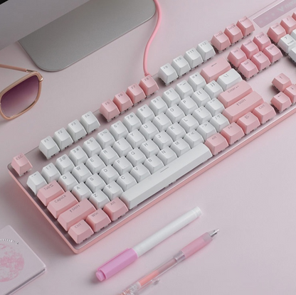 Rapoo V500PRO Pink Multiple Mode Backlit Gaming Mechanical Keyboard - IPOPULARSHOP