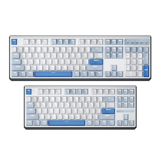 DURGOD K610W/K620W White Backlight Mechanical Keyboard - IPOPULARSHOP