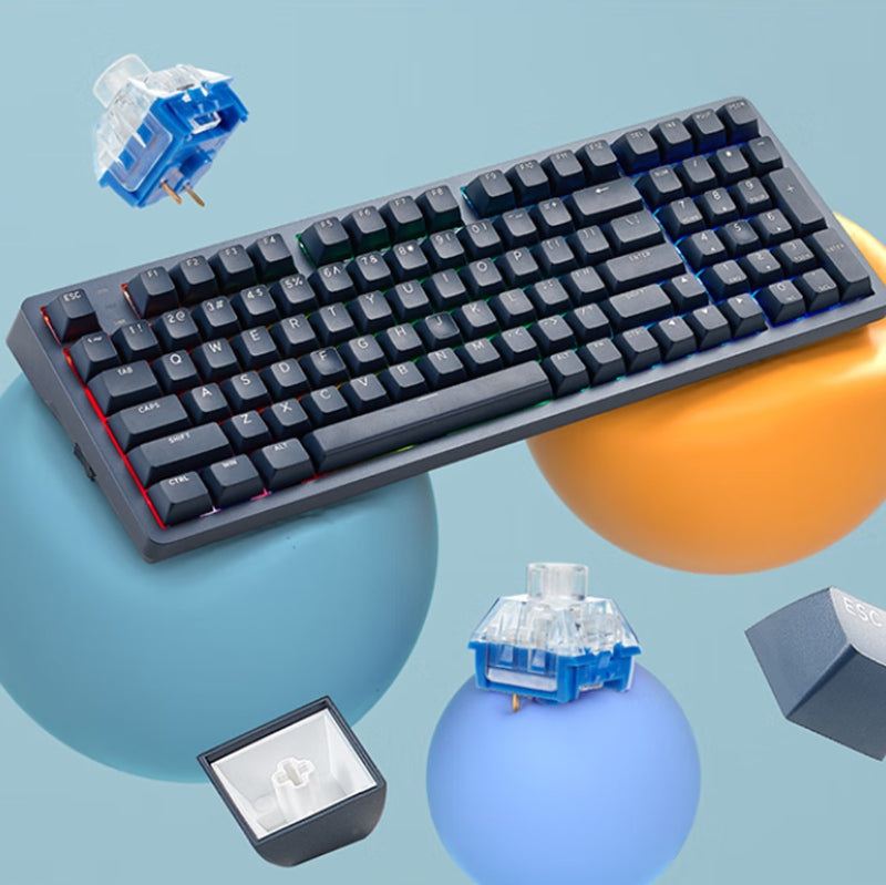 Hyeku Y10 Aluminium Alloy DIY Mechanical Keyboard - IPOPULARSHOP