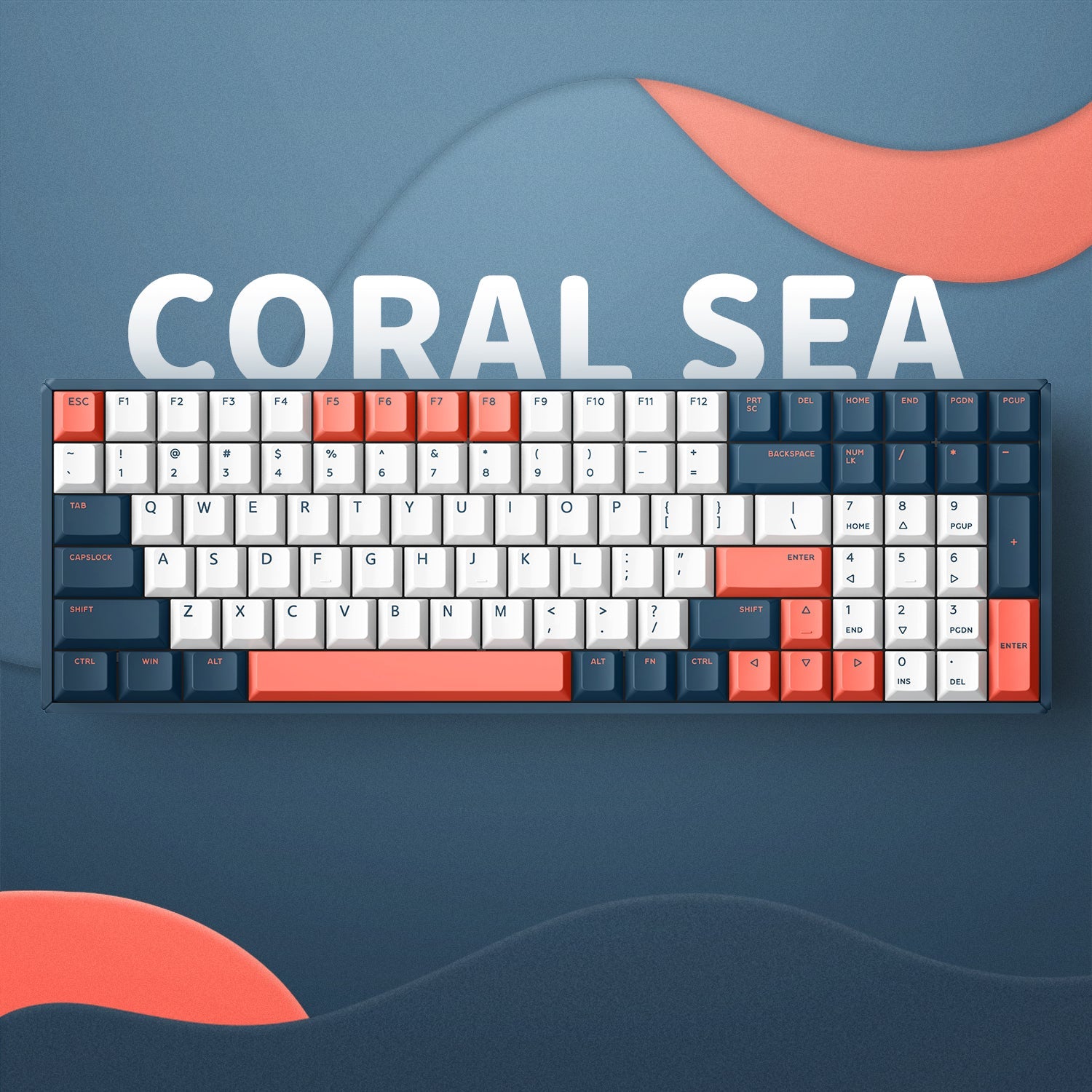 IQUNIX F97 Coral Sea Wireless Mechanical Keyboard - IPOPULARSHOP