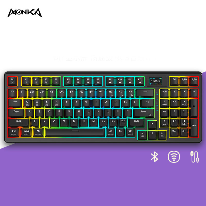 MONKA 3098 PRO Mechanical Keyboard - IPOPULARSHOP