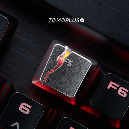 Zomoplus Cracked F5 Aluminum Artisan Keycap - IPOPULARSHOP