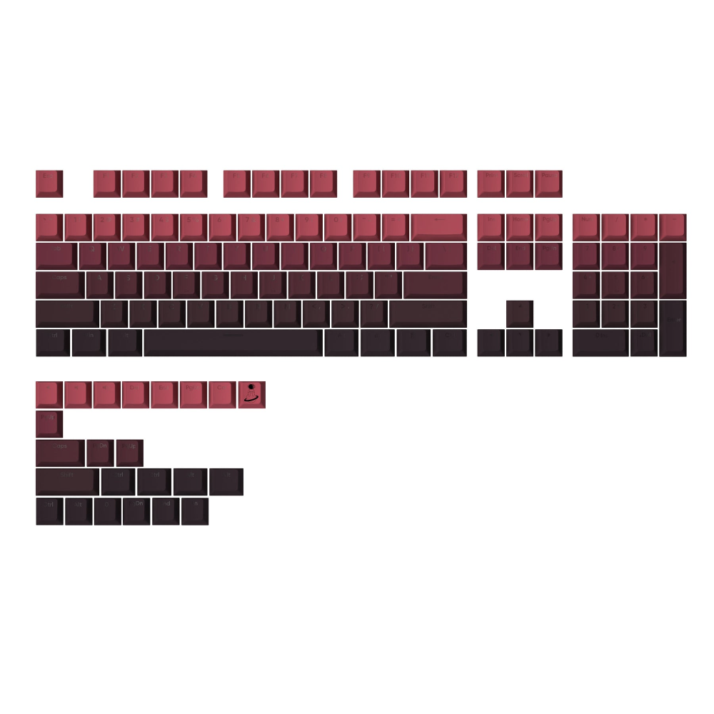YUNZII Gradient Cherry Profile Keycap Set - IPOPULARSHOP