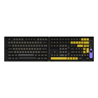 Akko World Tour London/Chocolate/Black & Gold/One Piece Calligraphy Keycap Set - IPOPULARSHOP