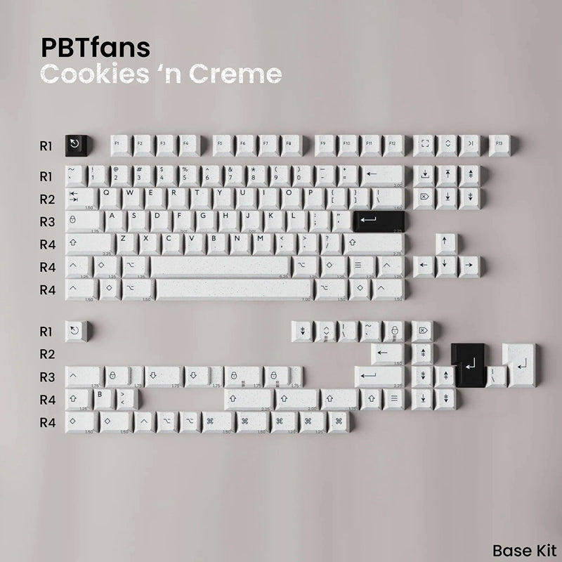 KBDfans COOKIES 'N CREME Cherry Profile Keycaps Set - IPOPULARSHOP