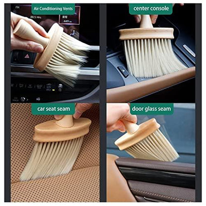 High-Density Ultra Soft Brush, Keyboard Brush, Car Brush, Wooden Handle Detail Brush - IPOPULARSHOP