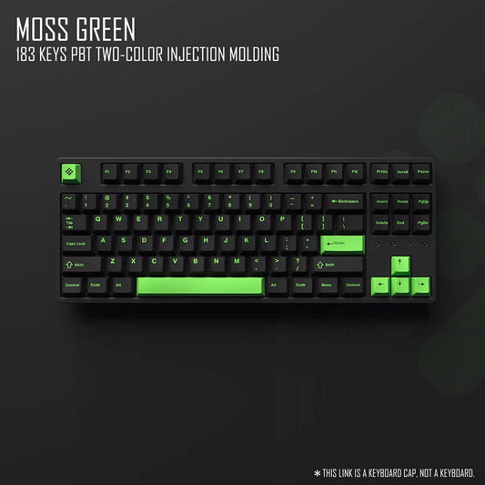 WINMIX Moss Green Cherry Profile Keycap Set