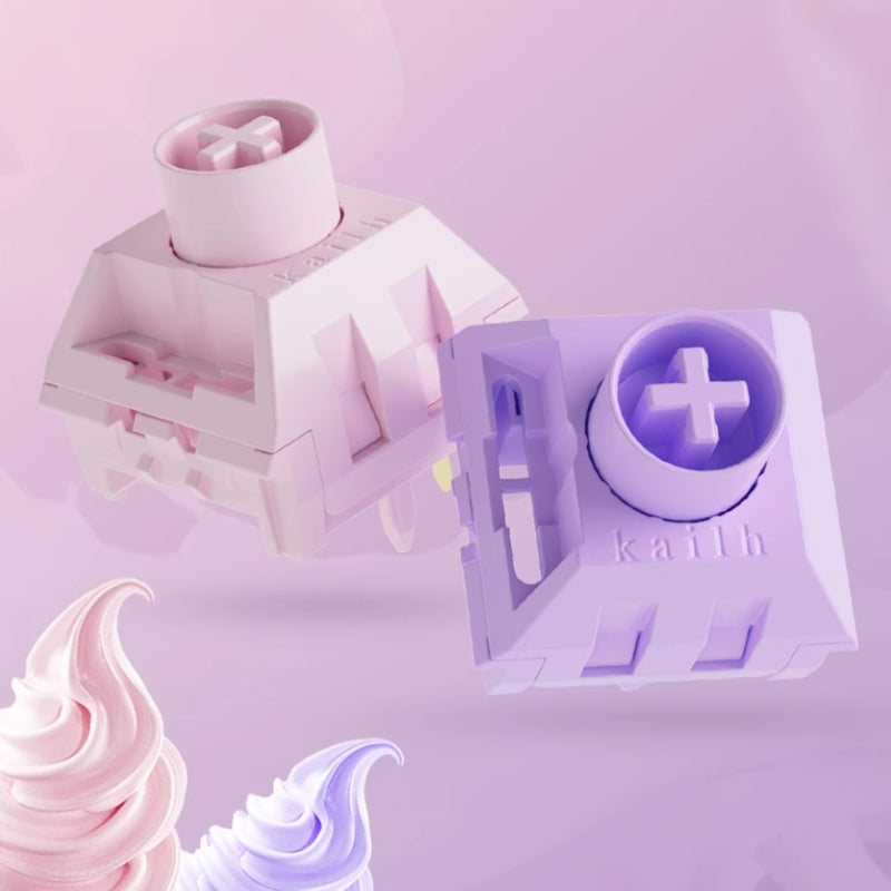 MONSGEEK X Kailh Ice Cream Purple/Pink Switches - IPOPULARSHOP