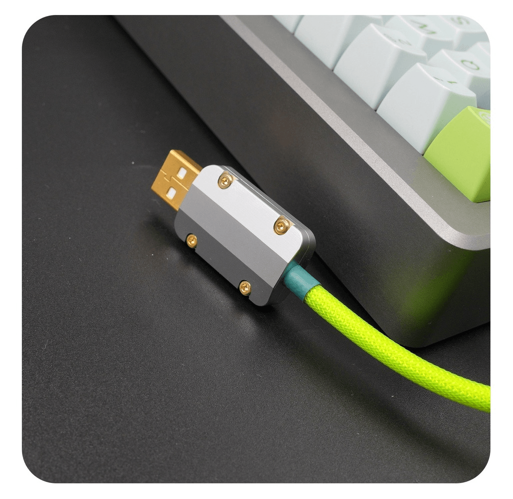 GeekCable Grey Handmade Customized Mechanical Keyboard Cable - IPOPULARSHOP