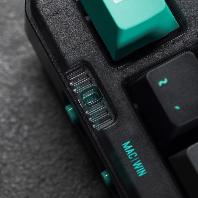 JAMESDONKEY RS6 Transparent Hot-swap Mechanical Keyboard - IPOPULARSHOP