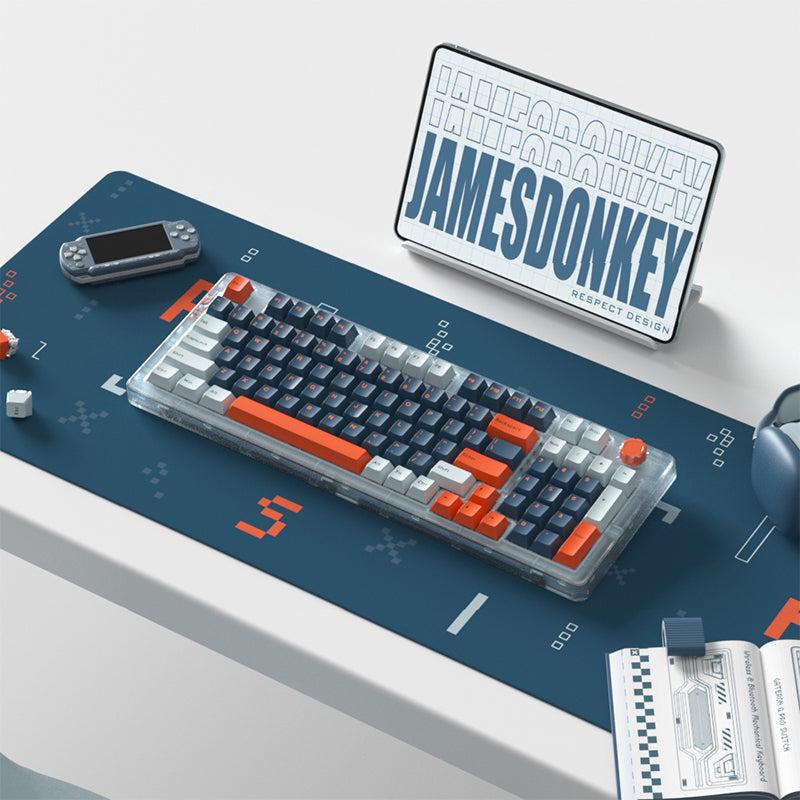 JAMESDONKEY RS6 Transparent Hot-swap Mechanical Keyboard - IPOPULARSHOP