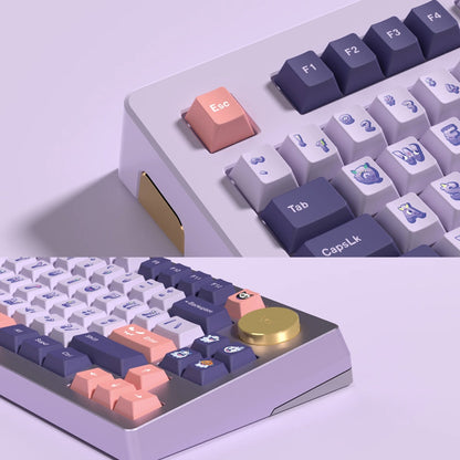 Soulcat Cute Ghost Cherry Profile Keycap Set