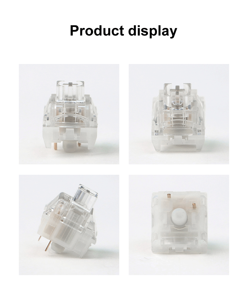TTC 3 pin 39g Frozen Silent (Factory Pre-lubed) Waterproof Dustproof Cover SMD Switches For MX Mechanical Keyboard - IPOPULARSHOP